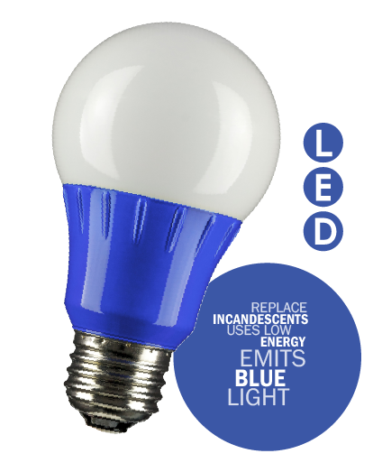 Sunlite Sunshine lighting Blue LED Bulb 40 Watt Replacement